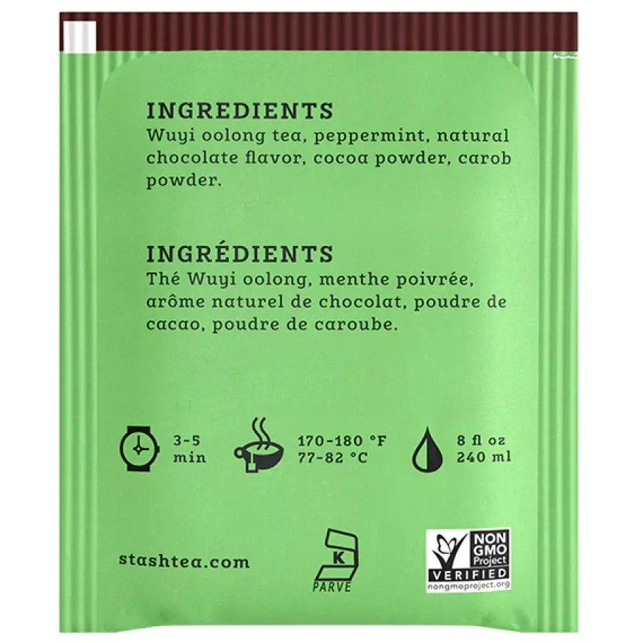 Stash Tea Tea Bags>Chocolate Mint Oolong Tea