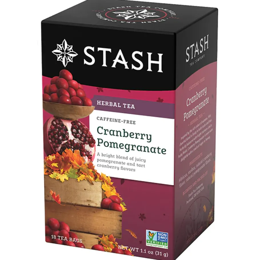 Stash Tea Tea Bags>Cranberry Pomegranate Herbal Tea