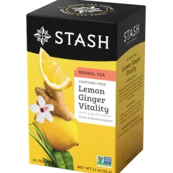 Stash Tea Wellness>Lemon Ginger Vitality Herbal Tea
