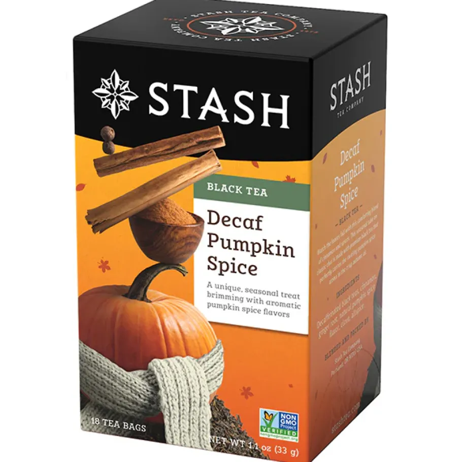 Stash Tea Tea Bags>Pumpkin Spice Decaf Black Tea