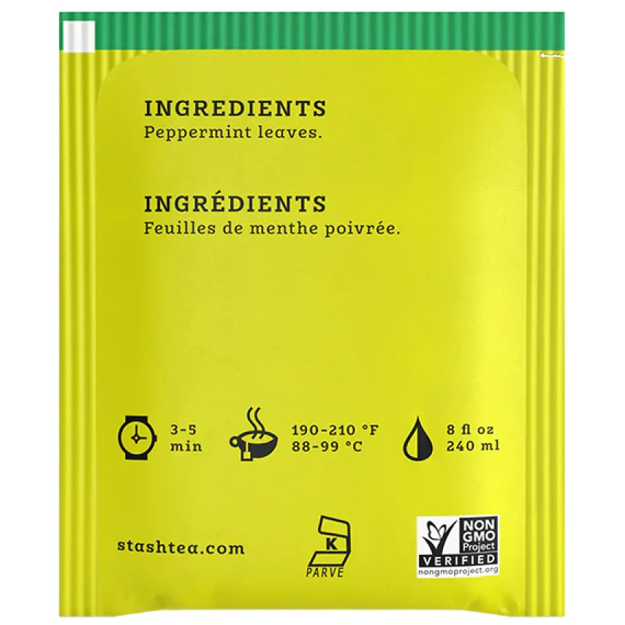 Stash Tea Wellness>Refreshing Peppermint Herbal Tea