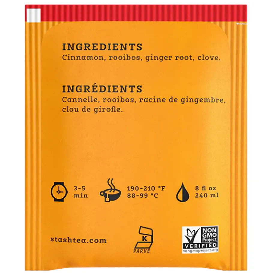 Stash Tea Ginger>Spice Dragon Red Chai Herbal Tea